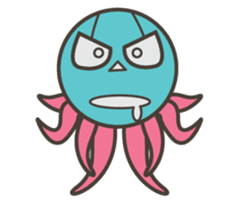 Masked Octopus sticker #2915449
