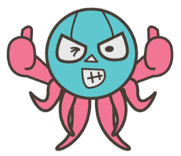 Masked Octopus sticker #2915457