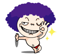 Afro David sticker #2915555