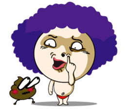 Afro David sticker #2915562