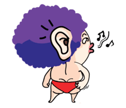 Afro David sticker #2915563