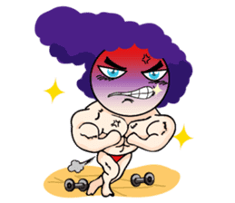 Afro David sticker #2915565