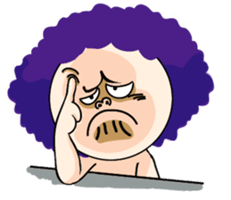 Afro David sticker #2915577