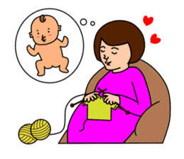 Happy Maternity(pregnancy to childbirth) sticker #2916217
