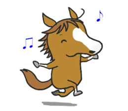 Horse of bipedalism Sticker! sticker #2916275