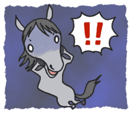 Horse of bipedalism Sticker! sticker #2916279