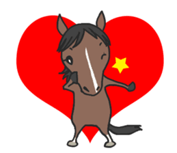 Horse of bipedalism Sticker! sticker #2916290