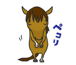 Horse of bipedalism Sticker! sticker #2916291