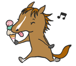Horse of bipedalism Sticker! sticker #2916292