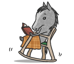 Horse of bipedalism Sticker! sticker #2916300