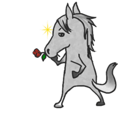 Horse of bipedalism Sticker! sticker #2916304