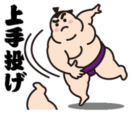 Sumo Wrestler "Fukunokaze" Sticker. sticker #2916394
