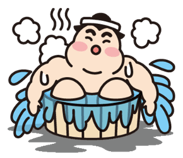 Sumo Wrestler "Fukunokaze" Sticker. sticker #2916402