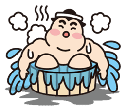Sumo Wrestler "Fukunokaze" Sticker. sticker #2916402
