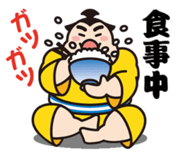 Sumo Wrestler "Fukunokaze" Sticker. sticker #2916403
