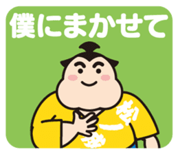 Sumo Wrestler "Fukunokaze" Sticker. sticker #2916420