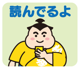 Sumo Wrestler "Fukunokaze" Sticker. sticker #2916423