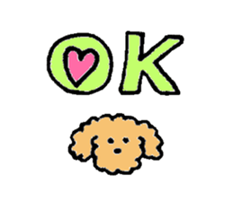 The wonderful every day of Toy Poodle sticker #2916843