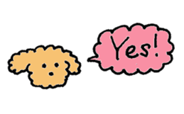 The wonderful every day of Toy Poodle sticker #2916847