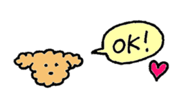 The wonderful every day of Toy Poodle sticker #2916848