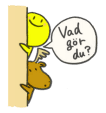 Gul and Moose [Swedish sticker] sticker #2917030