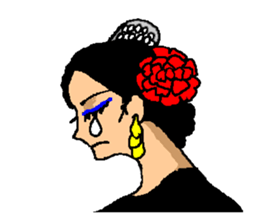 The flamenco stickers of passion sticker #2918389