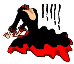 The flamenco stickers of passion sticker #2918394