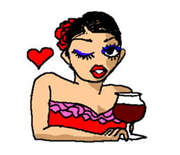 The flamenco stickers of passion sticker #2918398