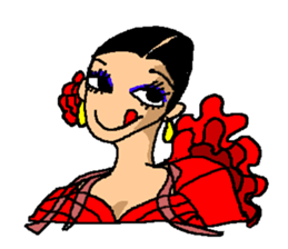 The flamenco stickers of passion sticker #2918406