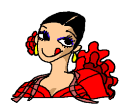 The flamenco stickers of passion sticker #2918406