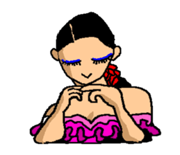 The flamenco stickers of passion sticker #2918410