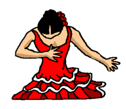 The flamenco stickers of passion sticker #2918421
