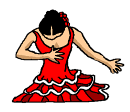 The flamenco stickers of passion sticker #2918421
