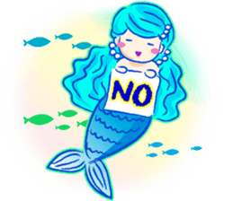 Cute mermaid sticker #2918949
