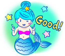 Cute mermaid sticker #2918952