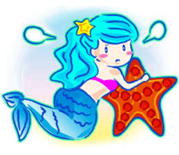 Cute mermaid sticker #2918954