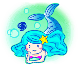Cute mermaid sticker #2918957