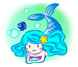 Cute mermaid sticker #2918957