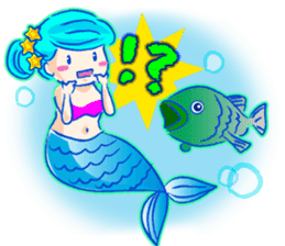Cute mermaid sticker #2918959