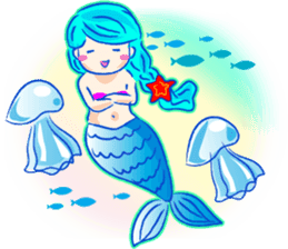 Cute mermaid sticker #2918960