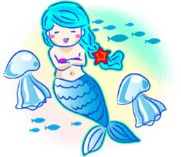 Cute mermaid sticker #2918960