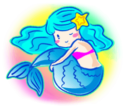 Cute mermaid sticker #2918961