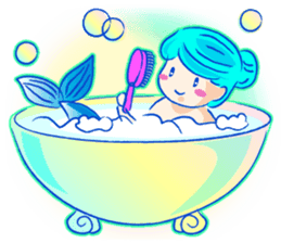 Cute mermaid sticker #2918963