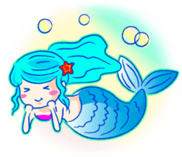 Cute mermaid sticker #2918965