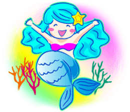 Cute mermaid sticker #2918969