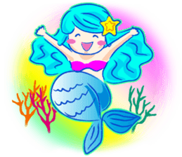 Cute mermaid sticker #2918969