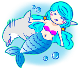Cute mermaid sticker #2918970