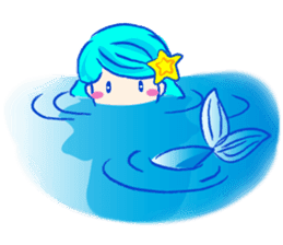 Cute mermaid sticker #2918971