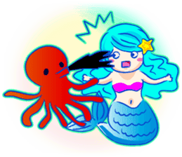 Cute mermaid sticker #2918972