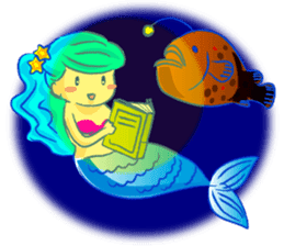 Cute mermaid sticker #2918973